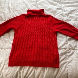 Croft and Barrow red turtle neck